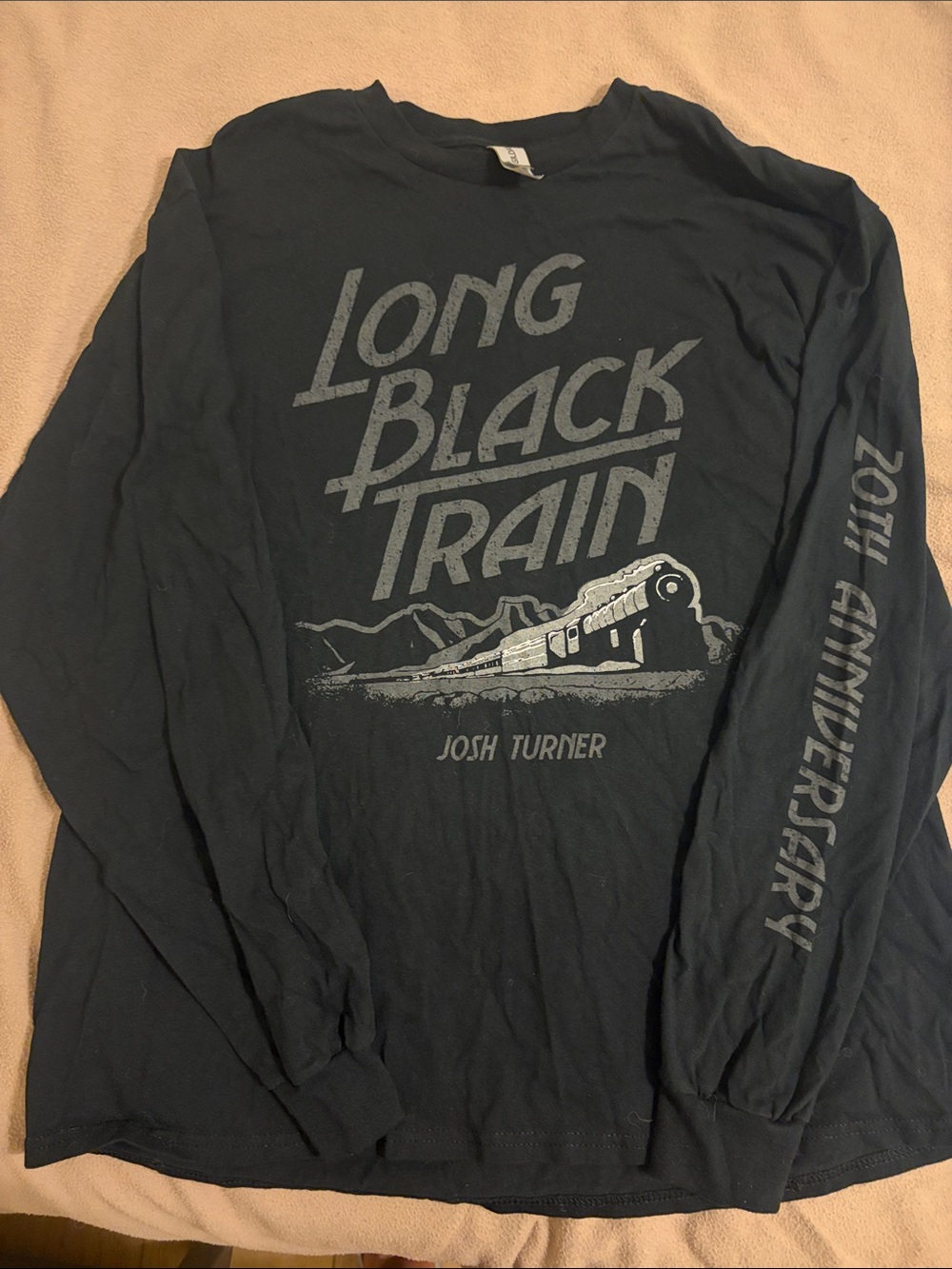 Long Black Train 20th Anniversary Long Sleeve Shirt - Black